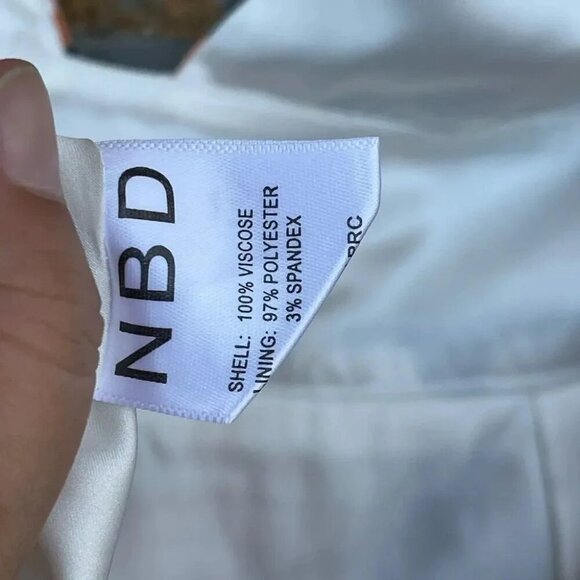 NBD Lightning White Floral Print Skater Dress M - Picture 6 of 14